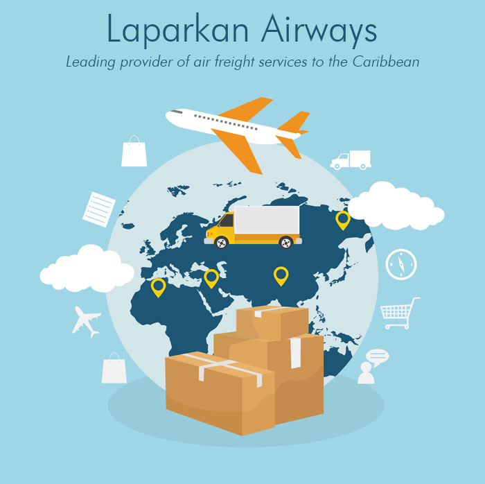 Laparkan Airways is a Leading provider of air freight services to the Caribbean
