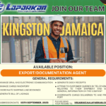Export / Documentation Agent – Jamaica – Kingston