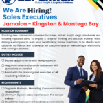 SALES EXECUTIVE – Jamaica – Kingston & Montego Bay